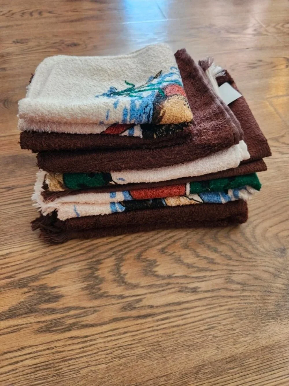 Vintage 80s Mallord Duck Cannon Towel Set